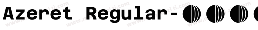 Azeret Regular字体转换